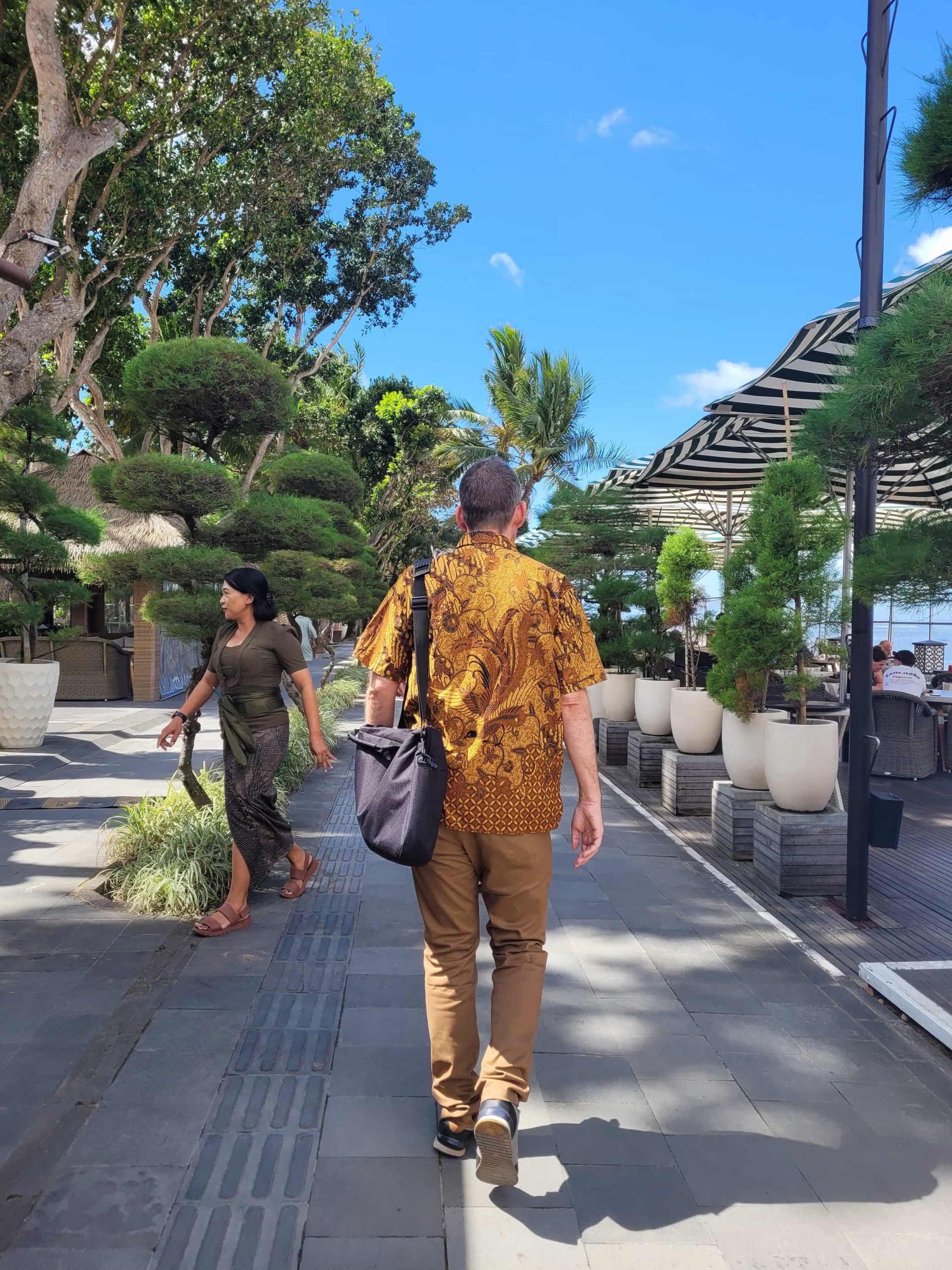 Walking through Bali